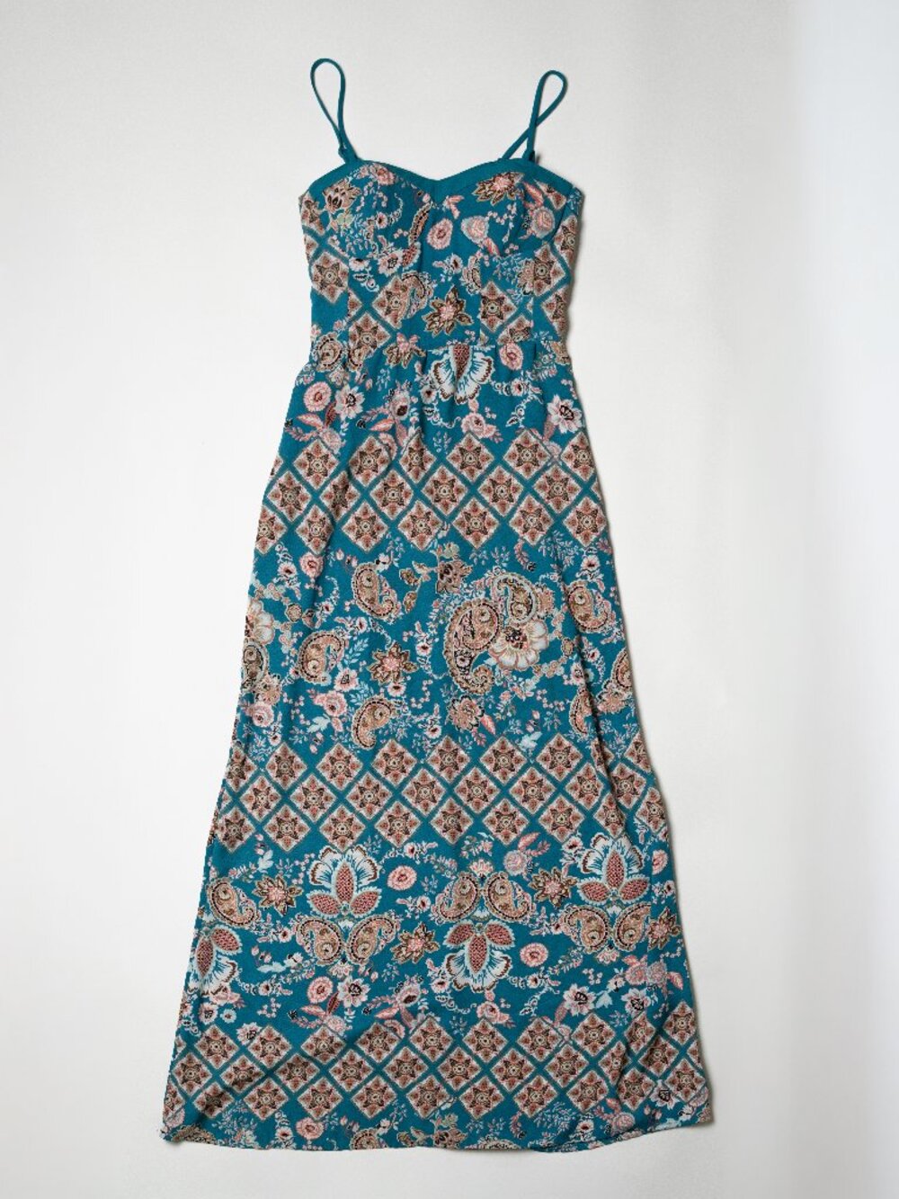 Blue Summer Festival Maxi Dress